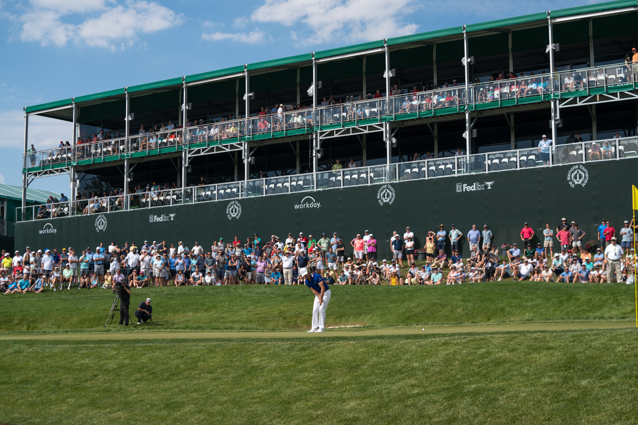 Nicklaus Village seats and lots of people